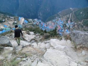 Blick auf Namche